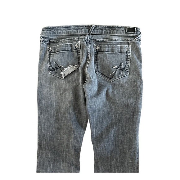 Allen B Schwartz Jeans Womens Gray Denim Straight Leg 30 x 31 Size 29 - Picture 8 of 14